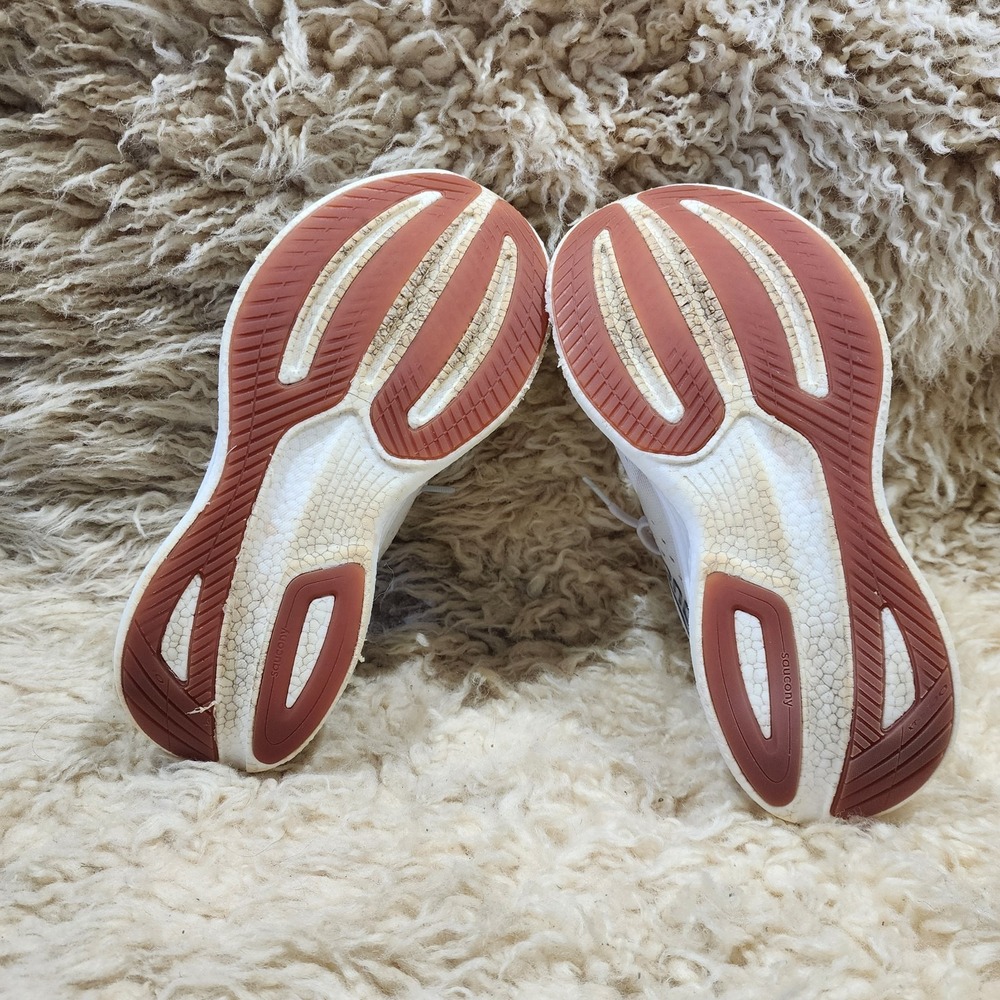 Saucony Ride 17 S10924-102 Womens US 9 Running Shoes Pearl Gum Athletic Sneakers - Picture 6 of 9